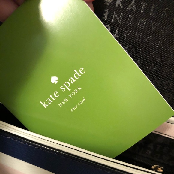 NWOT kate spade striped crossbody purse - Picture 5 of 5